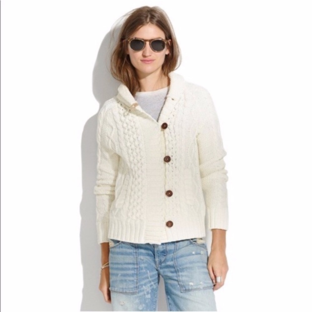 Madewell fisherman cardigan